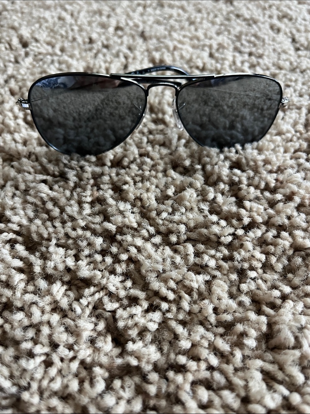 Ray-Ban Kids Silver Frame Black Lenses Sunglasses